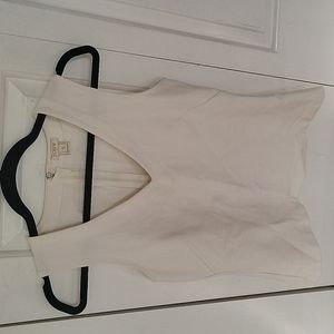 J. Crew White Structured Tank